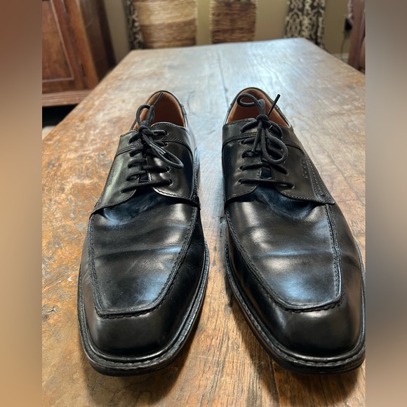 ECCO men’s black leather Oxford shoes size 46 12 -12 1/2 Black EUC! main image 5
